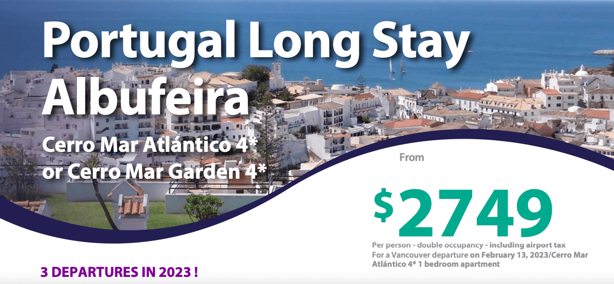 Portugal Long Stay Albufeira 2023 Dates available!! - background banner